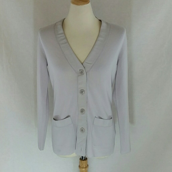 Banana Republic Sweaters - Banana Republic grey Merino wool cardigan sweater